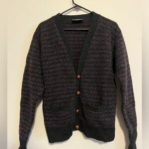 Vintage Preswick & Moore Thick Wool 80s Style Cardigan